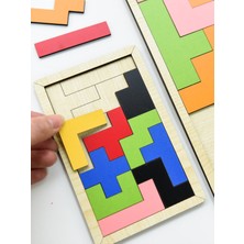 Eska Events Ahşap Tetris Puzzle - Blok Puzzle Zeka Oyuncağı 2'li Set