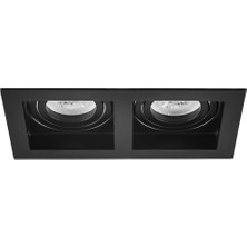 Nevo Sıva Altı Ikili Spot Siyah 2X5W 6500K Beyaz Işık ND605