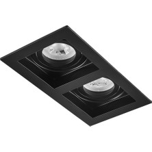Nevo Sıva Altı Ikili Spot Siyah 2X5W 6500K Beyaz Işık ND605