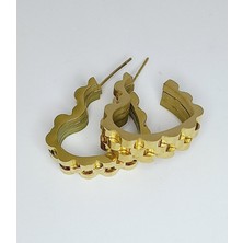 Stainless Steel Kalp Çivi Çelik Küpe