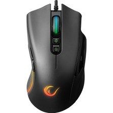 Rampage Phoenıx 7 Tuşlu Rgb Mouse 7200DPI Gaming Mouse Oyuncu Mouse Örgü Kablo Makrolu Mouse