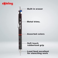 Rotring Tikky Versatil, Uçlu Kalem 0.7 Mm, Bordo