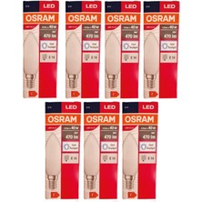 Osram Led Value 4,9W Beyaz Işık E-14 470lm Ampul 7 li Paket