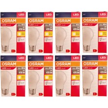 Osram Led Value 4,9W Sarı Işık E-27 470lm Ampul 8 li Paket