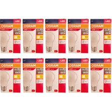 Osram Led Value 4,9W Sarı Işık E-27 470lm Ampul 10 lu Paket