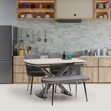 Eymense Siena 2 Sandalyeli Benchli Mutfak Masa Takımı