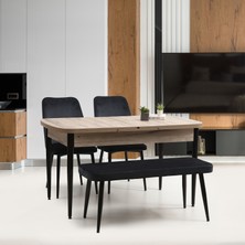 Eymense Venüs 2 Sandalyeli Benchli Mutfak Masa Takımı