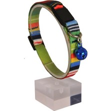 Dali's Renkli Çizgili Güvenlik Kilitli Kedi Boyun Tasması