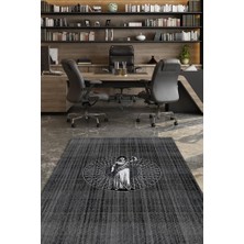 Homshtag Themis Pamuklu Dokuma Tabanlı Yıkanabilir Kaymaz Avukat Halısı