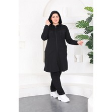 Westbound Kadın Büyük Beden Siyah Tesettür  Eşofman Takımı