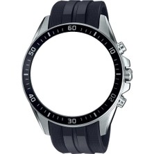 Casio Edifice EFR-552P Siyah Silikon Saat Kordonu Kayışı