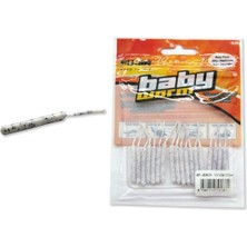 Fujin Baby Worm Kokulu 5.2 cm Lrf Sahte Silikon Yem (3 Adet Kanca Hediye)