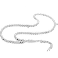 Okyanus Silver Kalem Işçilikli Küre Kesim 925 Ayar Gümüş 99LUK Tesbih