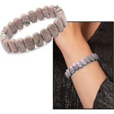 Okyanus Silver Rodonit Doğal Taş Rolex Kadın Bileklik