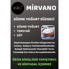 Mirvano Yoğurt Süzgeci, Süzme Yoğurt, Kese Yoğurdu, Yoğurt Kesesi, Tereyağ, Süt Süzgeci, Bez Süzgeç, Torba Süzgeç