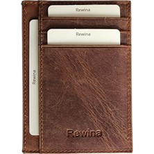 Rewina 9027 Hakiki Gercek Deri Ultra Ince Erkek -Kadın Kartlık