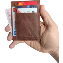 Rewina 9027 Hakiki Gercek Deri Ultra Ince Erkek -Kadın Kartlık