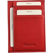 Rewina 9027 Hakiki Gercek Deri Ultra Ince Erkek -Kadın Kartlık