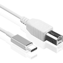 Microcase Type-C Yazıcı Kablosu Type-C To USB B Çevirici - 3 Metre AL3190