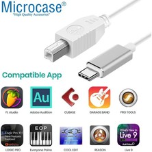 Microcase Type-C Yazıcı Kablosu Type-C To USB B Çevirici - 3 Metre AL3190