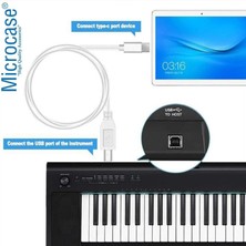 Microcase Type-C Yazıcı Kablosu Type-C To USB B Çevirici - 3 Metre AL3190