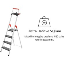 Hailo 8050-407 L100 Merdiven 4 Basamaklı