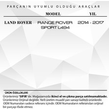 DNC Auto Part Land Rover Range Rover Sport Için Konsol Tuş Takımı (Eco'lu Versiyon)