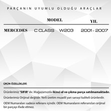 DNC Auto Part Mercedes C Class W203 2001-2007 Için Güneşlik Ayna Kapağı-Gri