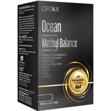 Orzax Ocean Methyl Balance B Vitamini Ve Mineraller Içerentakviye Edici Gıda 30 Kapsül