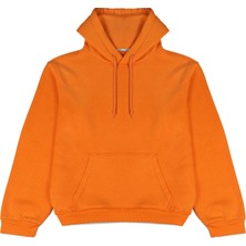 Welly Jones Turuncu Oversize Kapüşonlu Sweatshirt