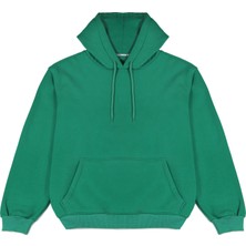 Welly Jones Yeşil Oversize Kapüşonlu Sweatshirt