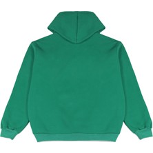 Welly Jones Yeşil Oversize Kapüşonlu Sweatshirt