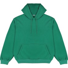 Welly Jones Yeşil Oversize Kapüşonlu Sweatshirt