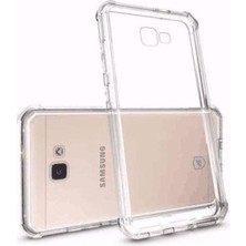 Caseart Samsung Galaxy J7 Prime 2 Kapak Kamera Korumalı Antişok Airbag Köşe Korumalı Silikon Şeffaf Kılıf