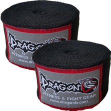 Dragon 41280 Siyah Kick Boks Çorabı ve 3,5 M Siyah Bandaj Set L Beden