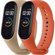 Hoffice Xiaomi Mi Band 3 ve Mi Band 4 Uyumlu Yüksek Kalite Silikon Kordon