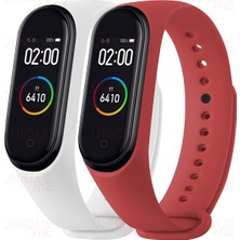 Hoffice Xiaomi Mi Band 3 ve Mi Band 4 Uyumlu Yüksek Kalite Silikon Kordon