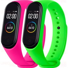 Hoffice Xiaomi Mi Band 3 ve Mi Band 4 Uyumlu Yüksek Kalite Silikon Kordon