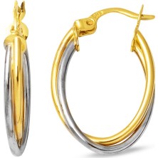 Bilezikci 2,5 cm Çaplı 14 Ayar Halka Altın Küpe