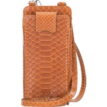 Bouletta Marlo 6.9 Inch Uyumlu Deri Askılı Kılıf SN05 Taba Rfıd