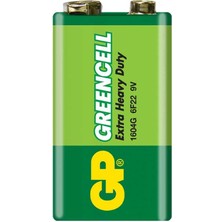 Gp 1604G-B Greencell 9 Volt Pil 10'lu Paket