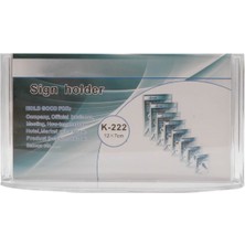 Okularenkkat Oval Tabanlı Masaüstü Yatay Menü Tutucu Föylük 12X7MM