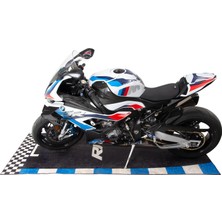 GP Kompozit BMW RR Universal Motosiklet Halısı Siyah-Mavi