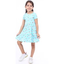 Toontoy Kids Toontoy Kız Çocuk Baskılı Elbise
