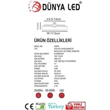 Dünya LED HS.062/3 24W Sıva Altı Backlight LED Panel 3000K Günışığı