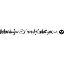 Duvar Tasarla Ayna Dekorasyon Sticker- Bulunduğun Her Yeri Aydınlatıyorsun