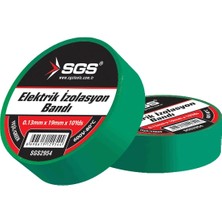 Sgs Elektrik Izolasyon Bandı 10'lu Paket Yeşil