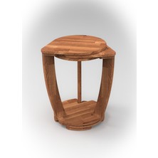 Merhaba Mobilya - Damla Zigon C Sehpa (Masif Ahşap - Gürgen)