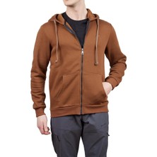Alpinist Covert Tam Fermuarlı Erkek Sweatshirt Xl Beden Hardal