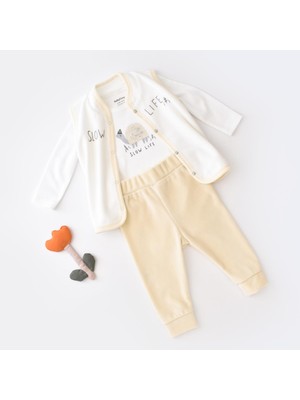 Baby Cosy Babycosy Kaplumbağa 3'lü Kadife Bebek Takım